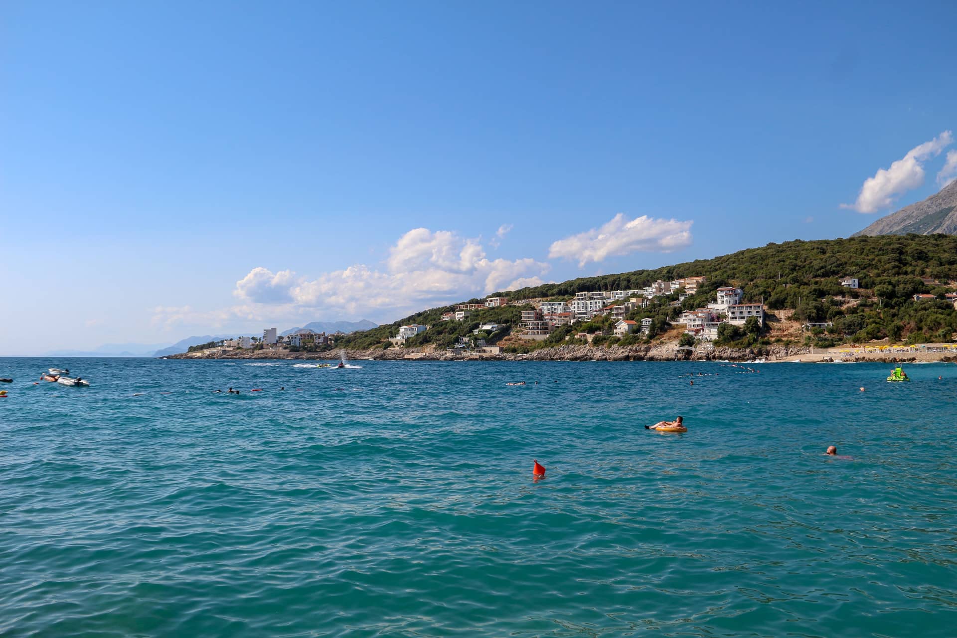 Sarandë coastline on the Albanian Riviera, one of the towns where foreign retirees settle