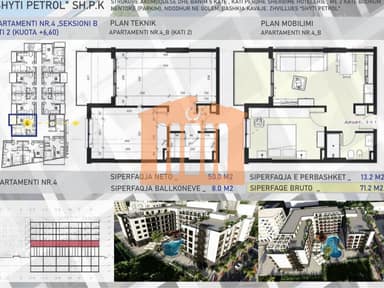 Apartment for sale in Mali i Robit, Kavaje