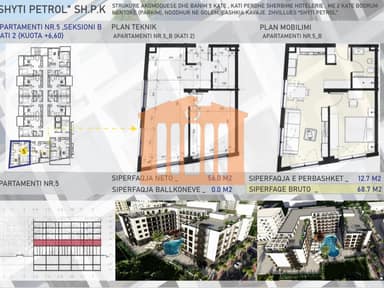 Apartment for sale in Mali i Robit, Kavaje