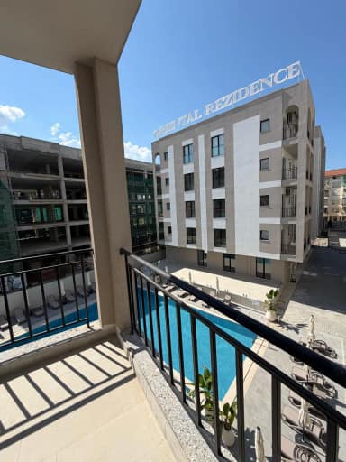 Apartment 1+1 with Pool View at Oriental Residence, Golem
