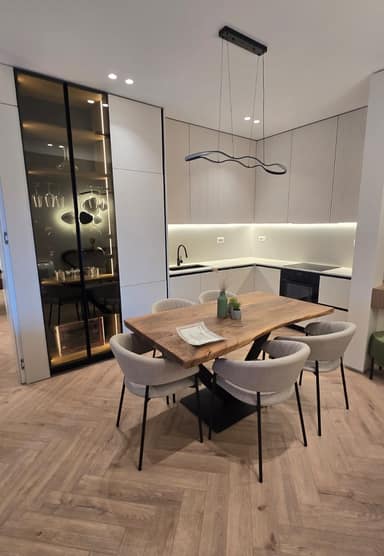 Furnished apartment inc parking, Garden Building, Tirana